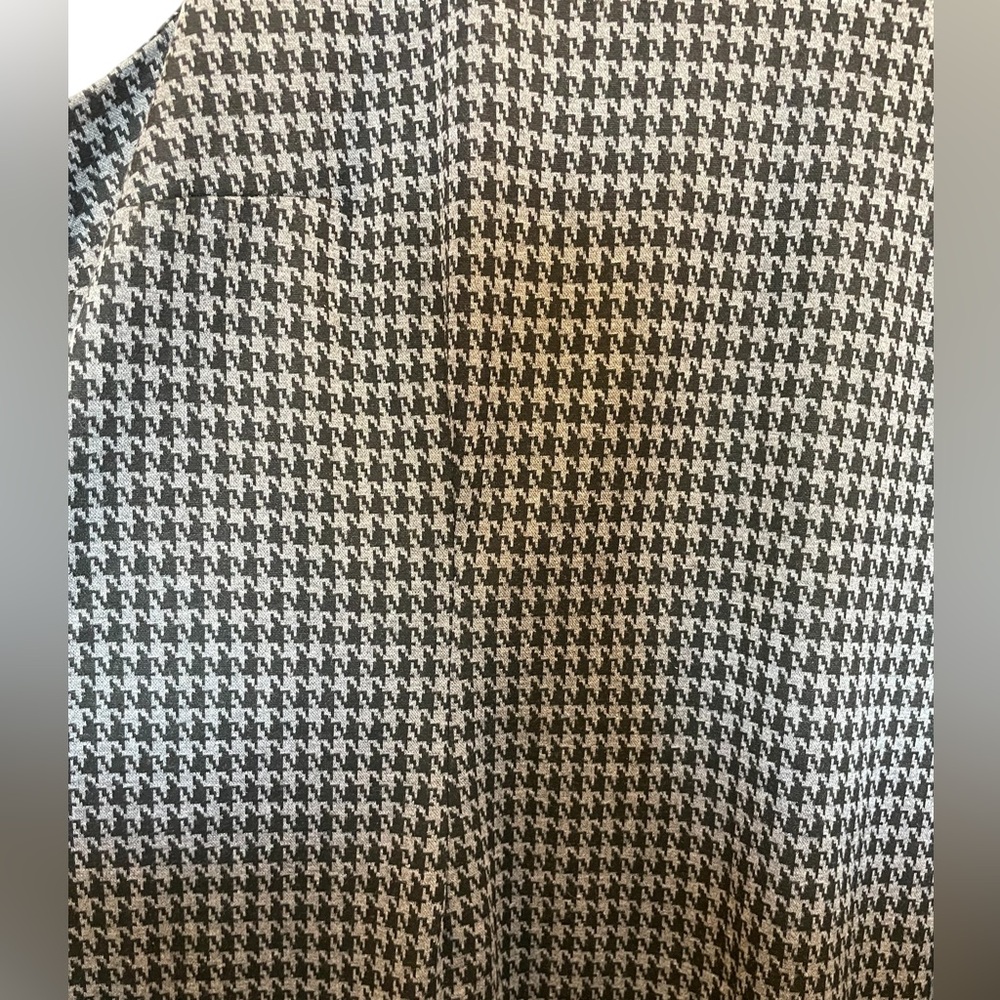 ROAMAN'S Black/Gray Houndstooth Checked V-Neck Sleeveless Sheath Dress - Sz 32W - Picture 3 of 13